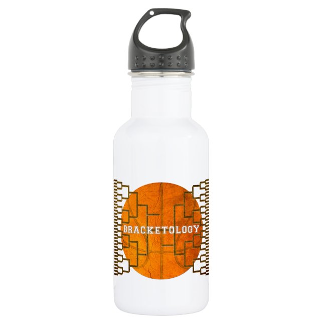 Basketball Bracketology 532 Ml Water Bottle (Front)