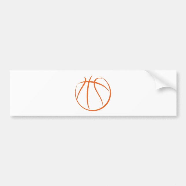 Basketball Bumper Sticker (Front)