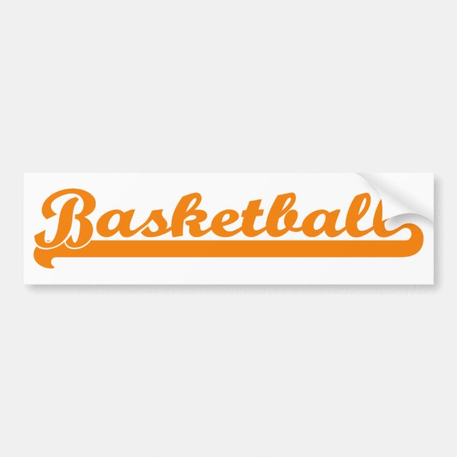 basketball bumper sticker (Front)