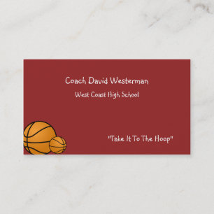 Basketball Business Cards