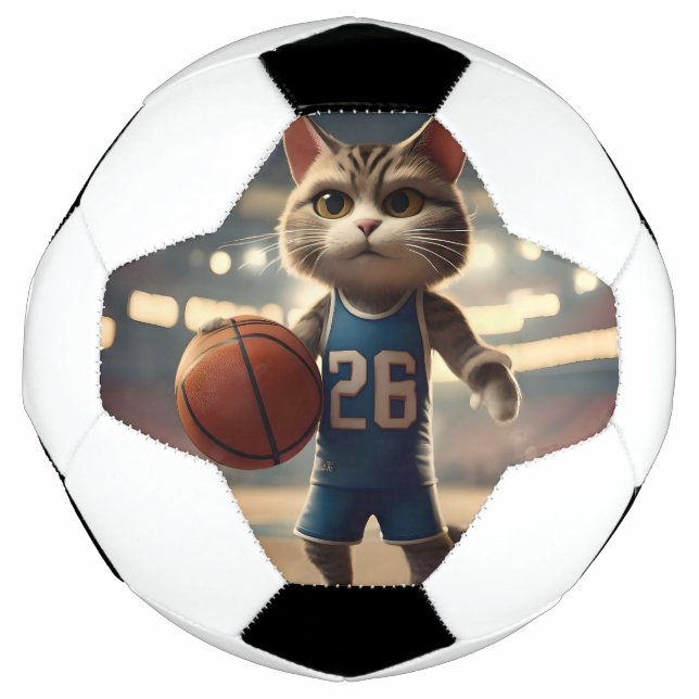Basketball Cat, Soccer Ball (Front)