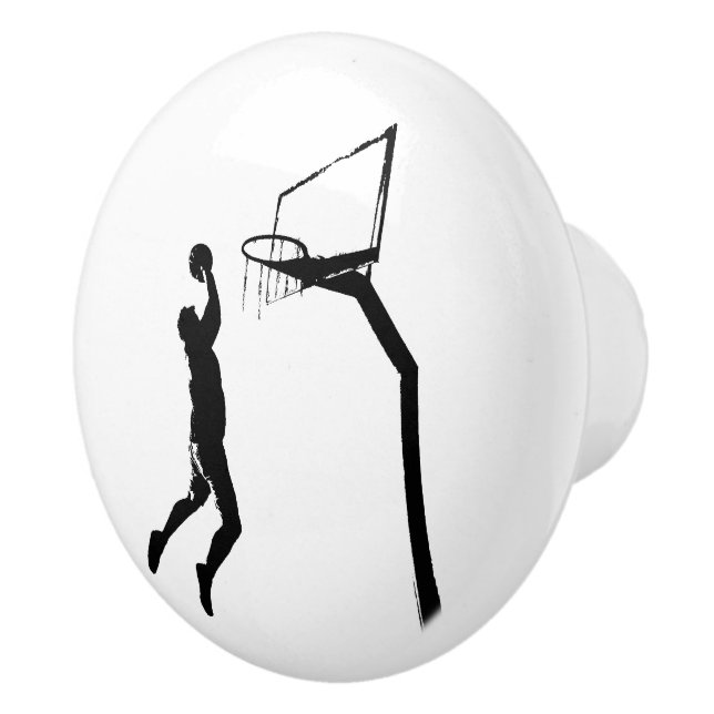 Basketball Ceramic Knob (Right)
