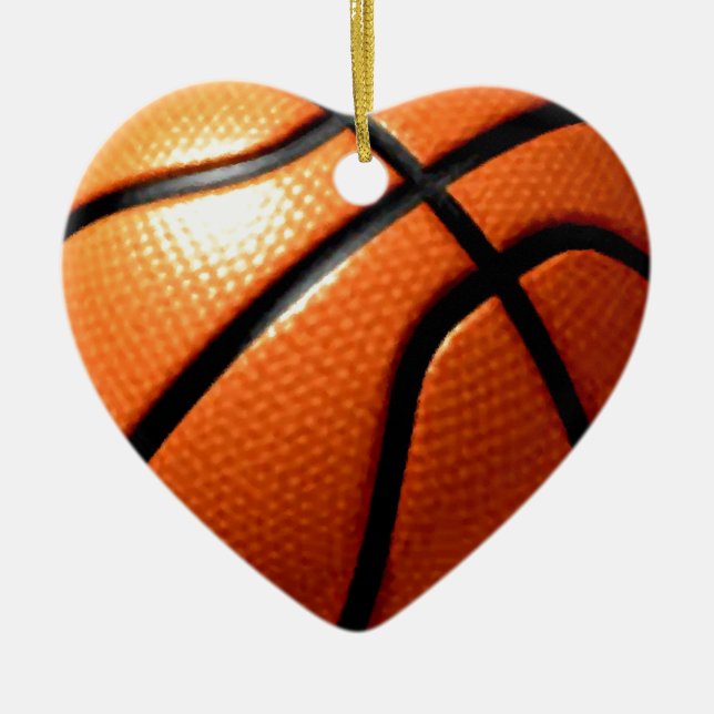 Basketball Ceramic Ornament (Front)