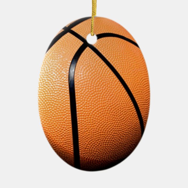 Basketball Ceramic Ornament (Front)
