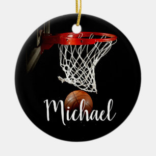 Basketball Ceramic Ornament