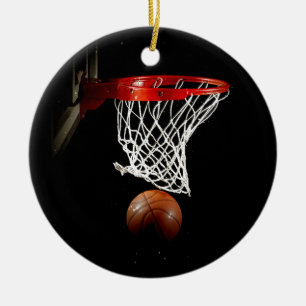 Basketball Ceramic Ornament
