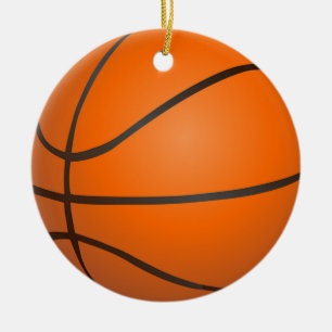 Basketball Ceramic Ornament