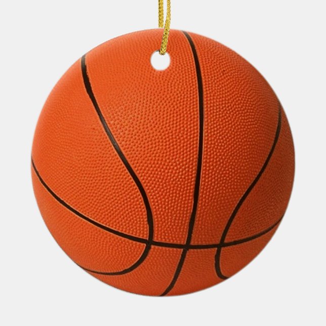 Basketball Ceramic Ornament (Front)