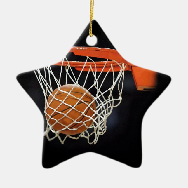 Basketball Ceramic Ornament (Front)