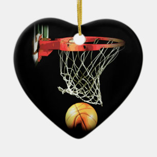 Basketball Ceramic Ornament