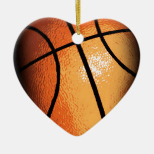 Basketball Ceramic Ornament