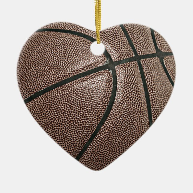 Basketball Ceramic Tree Decoration (Front)