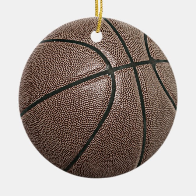 Basketball Ceramic Tree Decoration (Front)