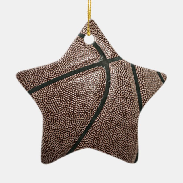 Basketball Ceramic Tree Decoration (Front)