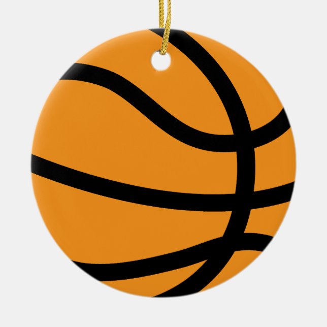 basketball ceramic tree decoration (Front)