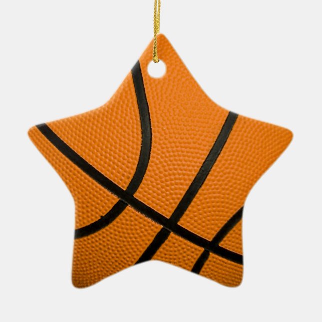 Basketball Ceramic Tree Decoration (Front)