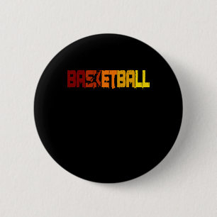 Basketball Champion Basketball Player Fans Retro 1 6 Cm Round Badge