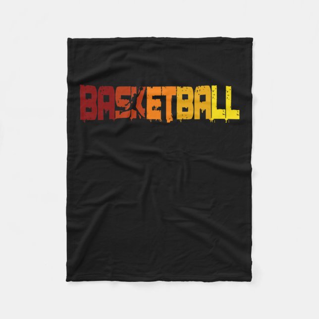 Basketball Champion Basketball Player Fans Retro 1 Fleece Blanket (Front)