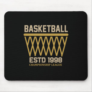 Basketball Championship League Estd 1998 Mouse Pad