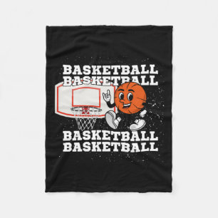 Basketball Character Hoop Fleece Blanket