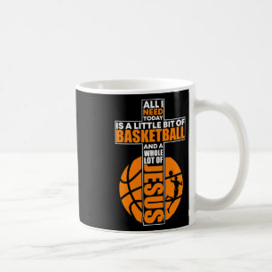 Basketball Christian Cross  Coffee Mug