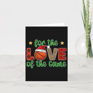 Basketball Christmas Basketball Player Xmas Santa Card