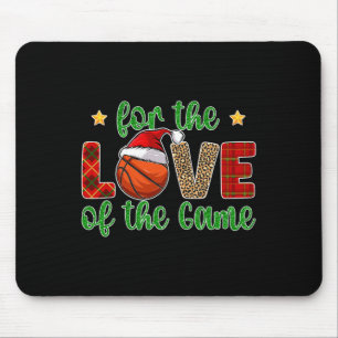 Basketball Christmas Basketball Player Xmas Santa Mouse Pad