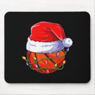Basketball Christmas Boy Apparel, Funny Santa Srt Mouse Pad