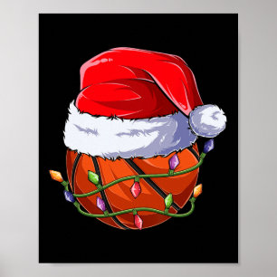 Basketball Christmas Boy Apparel Poster