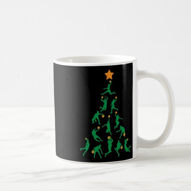 Basketball Christmas  Coffee Mug (Right)