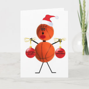 Basketball Christmas Holiday Card
