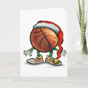 Basketball Christmas Holiday Card