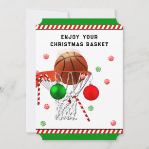Basketball Christmas Holiday Card