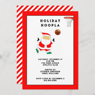 Basketball Christmas Holiday Party Invitation