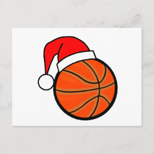 Basketball Christmas Holiday Postcard