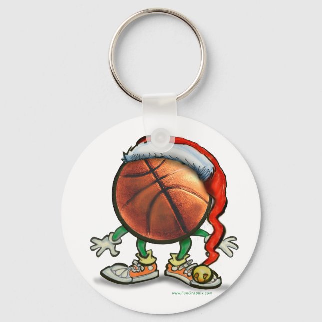 Basketball Christmas Key Ring (Front)
