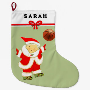 Basketball Christmas Large Christmas Stocking