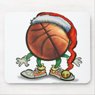 Basketball Christmas Mouse Pad