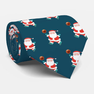 Basketball Christmas Novelty Tie