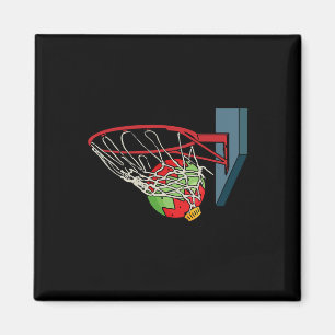 Basketball Christmas Pajama Cool Sport X-mas Ball  Magnet