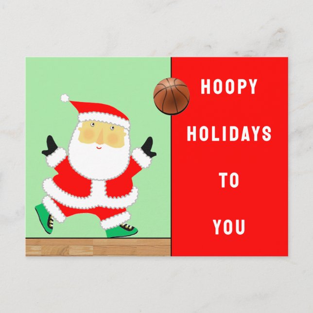 Basketball Christmas Postcards (Front)