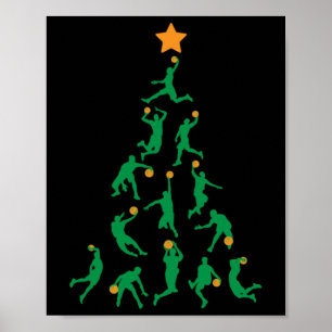 Basketball Christmas  Poster