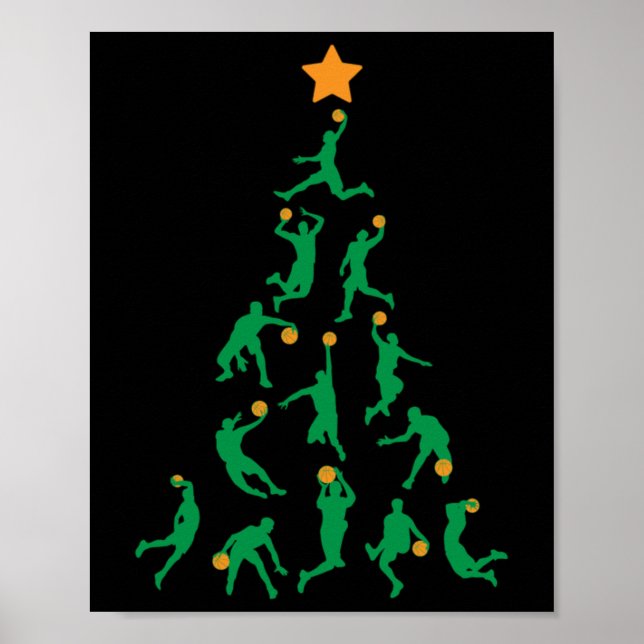 Basketball Christmas  Poster (Front)