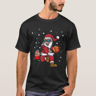 Basketball Christmas Pyjamas Matching Family  Xmas T-Shirt