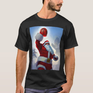 Basketball Christmas Santa Claus Dunking For Men A T-Shirt