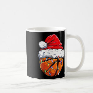 Basketball Christmas Santa Hat - Fun Basketball Xm Coffee Mug