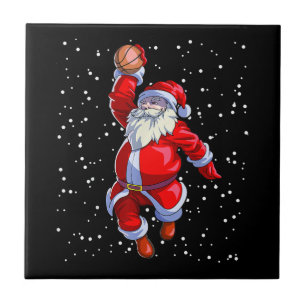 Basketball Christmas Shirt Men Boys Basketball San Ceramic Tile