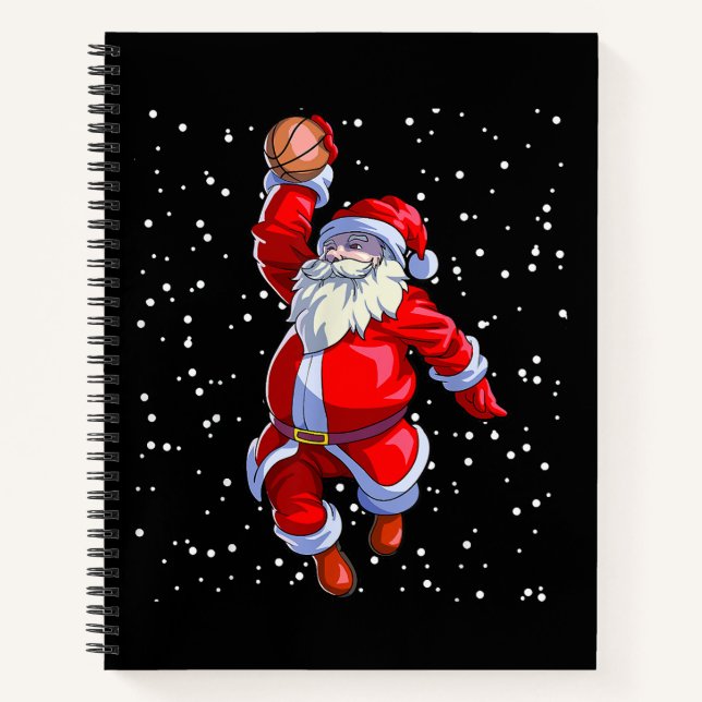 Basketball Christmas Shirt Men Boys Basketball San Notebook (Front)