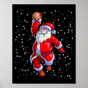 Basketball Christmas Shirt Men Boys Basketball San Poster