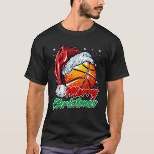 Basketball Christmas T Shirt